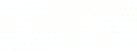 2+2=5 references and draws material from George Orwell's dystopian novel Nineteen Eighty-Four, along with other fiction sources such as Brave New World, and the works of Octavia Butler. Interwoven with news clips and images from history, and from personal childhood stories about growing up with a parent suffering from paranoid delusions, 2+2=5 uses multiple video projections, dance, spoken and written text, and set design, to create a cathartic, three-dimensional experience about the uses of Truth and Falsehood. 